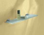 Bathroom Accessories Single Towel Rails S4891 Single Glass Shelf